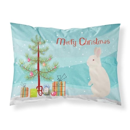 Carolines Treasures Carolines Treasures BB9332PILLOWCASE New Zealand White Rabbit Christmas Fabric Standard Pillowcase BB9332PILLOWCASE